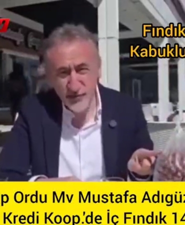 CHP Ordu Milletvekili Mustafa Adıgüzel, ''Dört Bardak Çay Bir Kilo Fındık Ediyor”