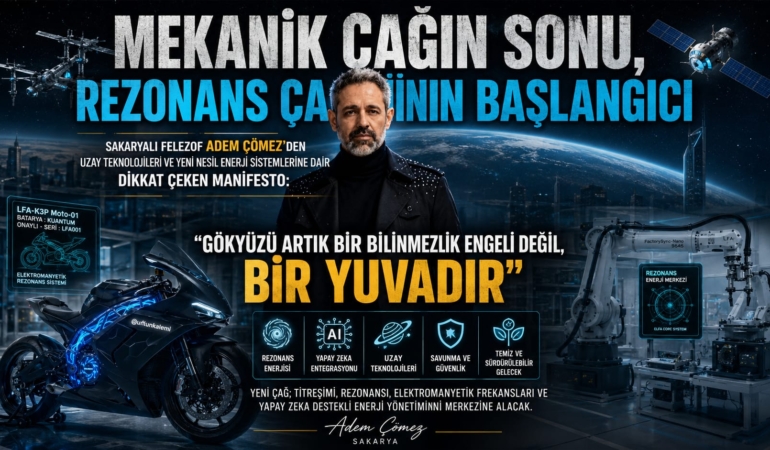 Sakaryalı girişimci Adem Çömez’den uzay teknolojilerinde dikkat çeken manifesto: