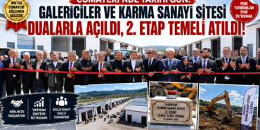 CUMAYERİ’NDE GALERİCİLER VE KARMA SANAYİ SİTESİ DUALARLA AÇILDI