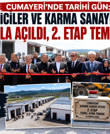 CUMAYERİ’NDE GALERİCİLER VE KARMA SANAYİ SİTESİ DUALARLA AÇILDI