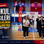 Cumayeri Ortaokul Öğrencileri Bayram Hazırlıklarını Kapalı Spor Salonu’nda Sürdürüyor