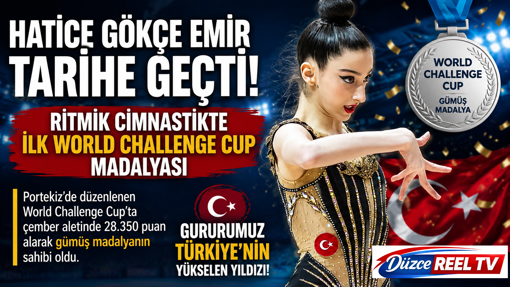 Milli Sporcu Hatice Gökçe Emir’den Portekiz’de Tarihi Başarı