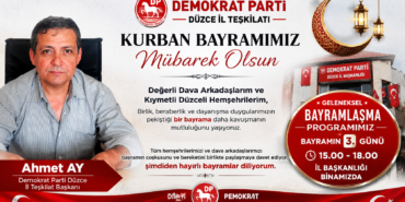 Başkanı Ahmet Ay’dan Kurban Bayramı Mesajı ve Bayramlaşma Daveti