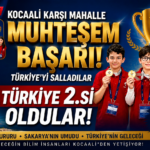 KOCAALİLİ GENÇLERDEN TÜBİTAK’TA TARİHİ BAŞARI:
