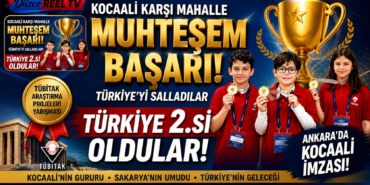 KOCAALİLİ GENÇLERDEN TÜBİTAK’TA TARİHİ BAŞARI: