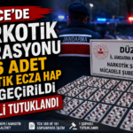 Düzce’de 266 Adet Sentetik Ecza Hap Ele Geçirildi, 1 Şüpheli Tutuklandı