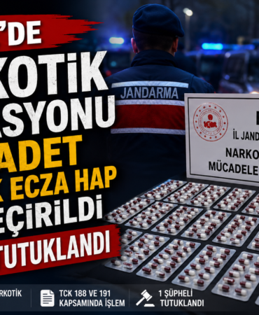Düzce’de 266 Adet Sentetik Ecza Hap Ele Geçirildi, 1 Şüpheli Tutuklandı