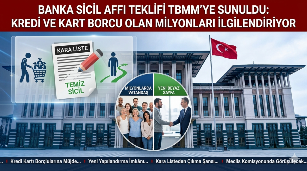 Banka Sicil Affı Teklifi TBMM’ye Sunuldu: