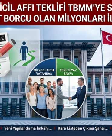 Banka Sicil Affı Teklifi TBMM’ye Sunuldu: