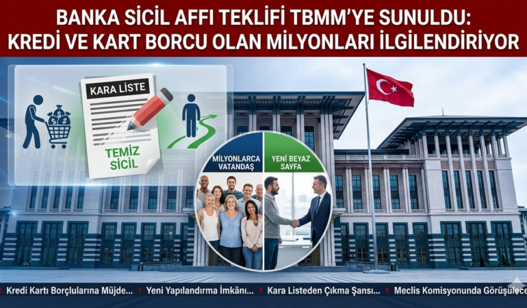 Banka Sicil Affı Teklifi TBMM’ye Sunuldu: