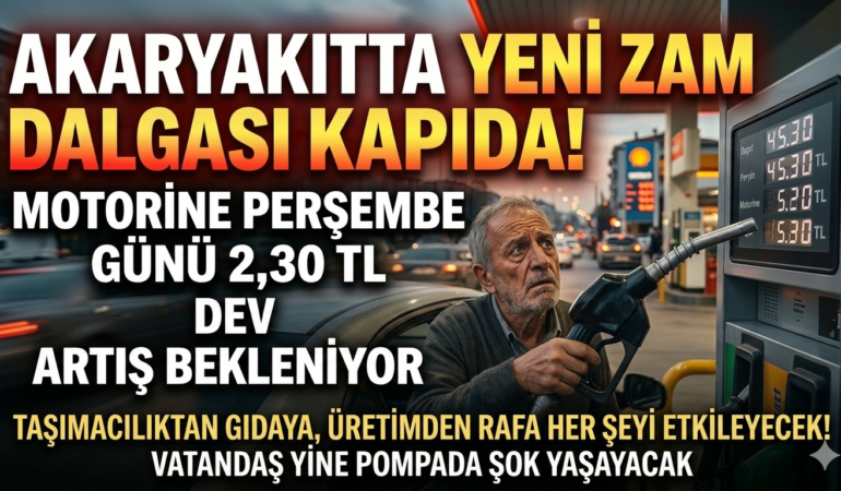 Akaryakıtta Yeni Zam Dalgası Kapıda!