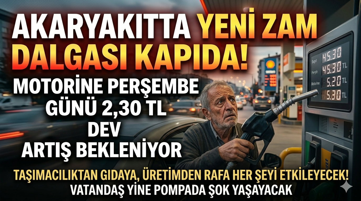 Akaryakıtta Yeni Zam Dalgası Kapıda!