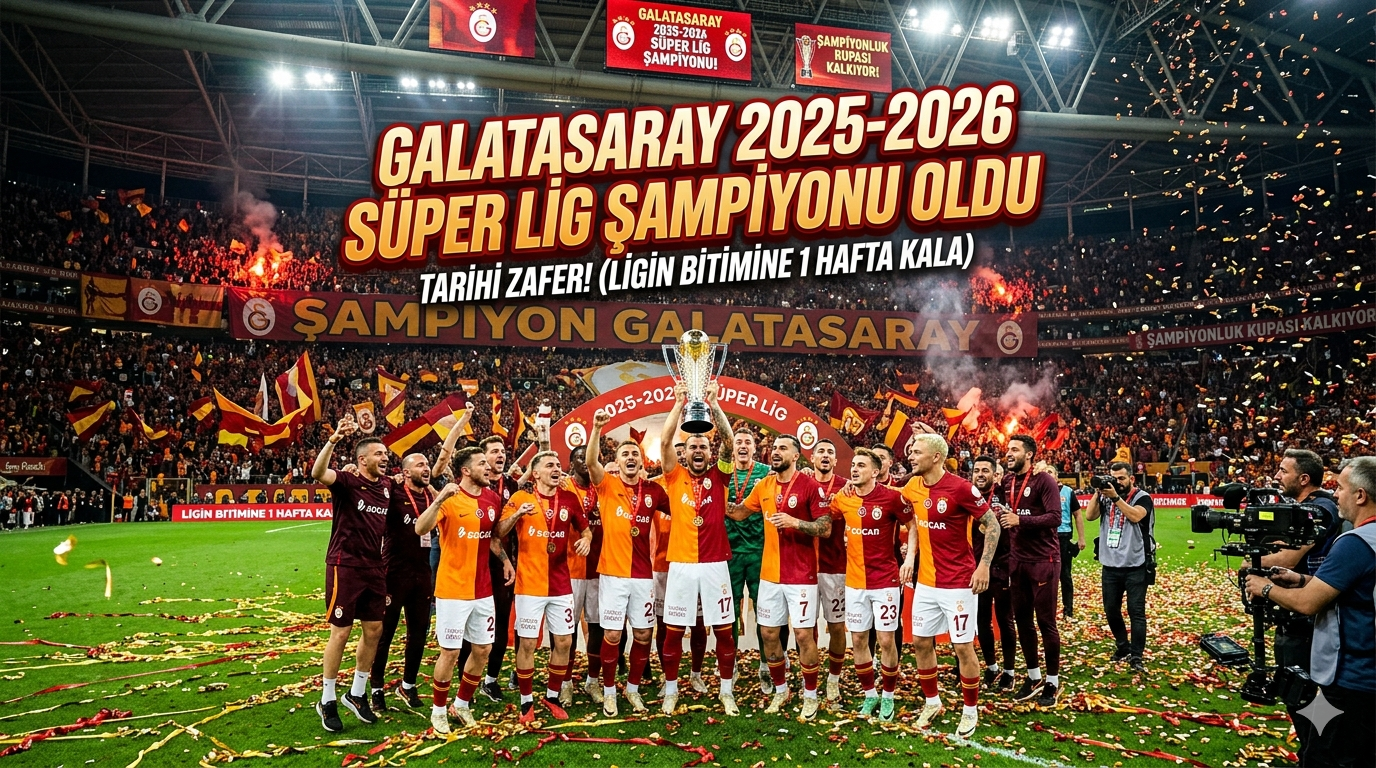 Galatasaray 2025-2026 Süper Lig Şampiyonu Oldu
