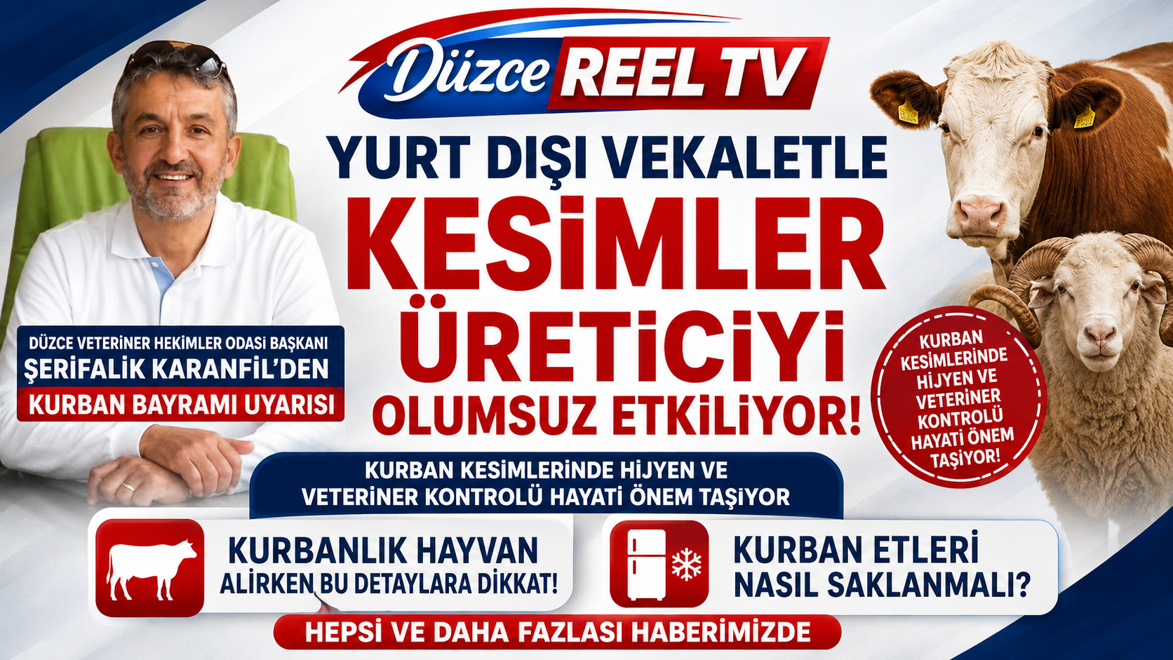ŞERİFALİ KARANFİL: KURBAN KESİMLERİNDE HİJYEN İHMAL EDİLMEMELİ
