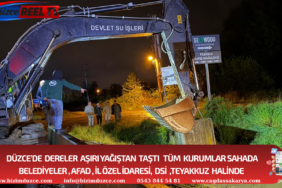 Düzce’de Melen Nehri ve Dereler Taştı, Ekipler Teyakkuzda!