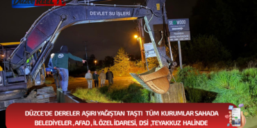 Düzce’de Melen Nehri ve Dereler Taştı, Ekipler Teyakkuzda!