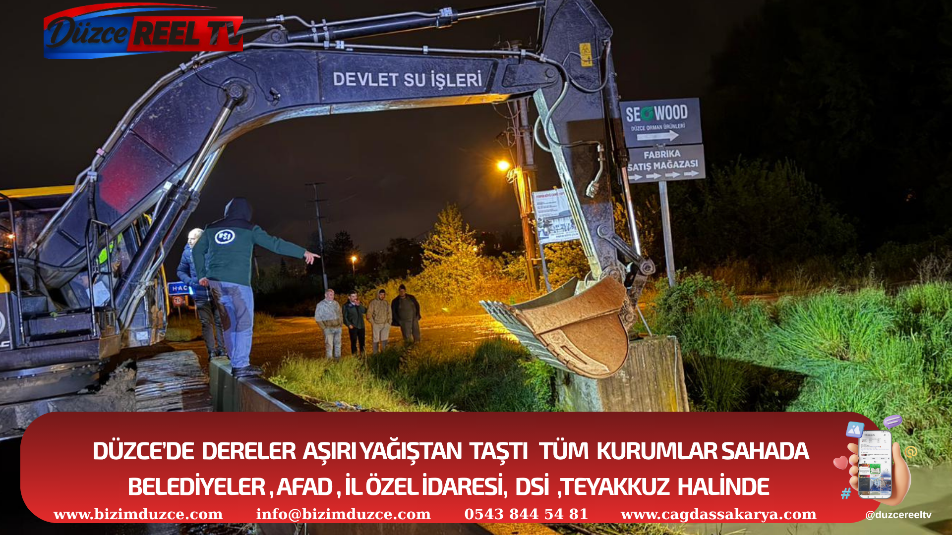 Düzce’de Melen Nehri ve Dereler Taştı, Ekipler Teyakkuzda!