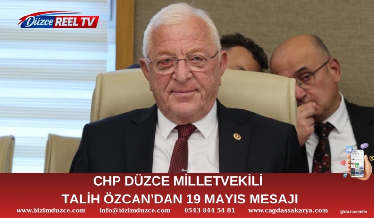 DÜZCE (Yavuz ÇAKAR) – Cumhuriyet Halk Partisi Düzce Milletvekili Talih Özcan, 19 Mayıs Atatürk’ü Anma, Gençlik ve Spor Bayramı dolayısıyla yayımladığı mesajda, 19 Mayıs 1919’un Türk milletinin bağımsızlık ve özgürlük mücadelesindeki en önemli dönüm noktalarından biri olduğunu vurguladı. Özcan, Gazi Mustafa Kemal Atatürk’ün Samsun’da yaktığı bağımsızlık meşalesinin bugün hâlâ gençlerin umudunda ve millet iradesinde yanmaya devam ettiğini ifade etti.