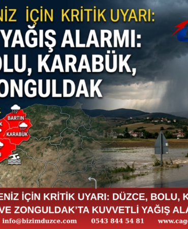 Batı Karadeniz İçin Kritik Uyarı: