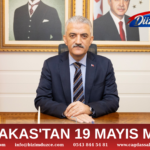 VALİ MAKAS'TAN 19 MAYIS MESAJI: