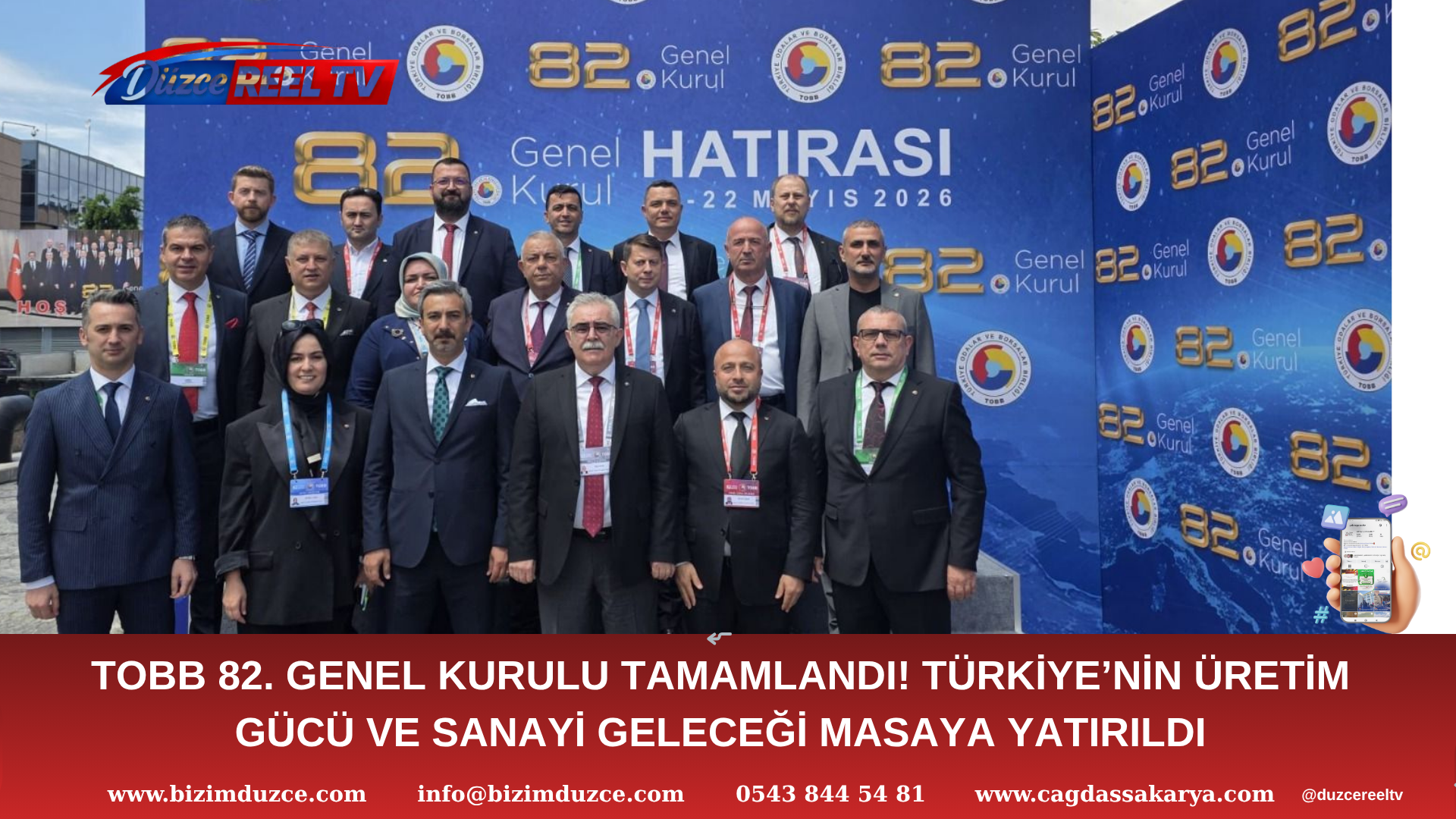 ERDOĞAN BIYIK VE DÜZCE TSO HEYETİ TOBB GENEL KURULU’NDA YERİNİ ALDI: