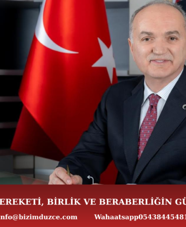 BAŞKAN DR.ÖZLÜ “PAYLAŞMANIN BEREKETİ, BİRLİK VE BERABERLİĞİN GÜCÜYLE ÇOĞALIR”