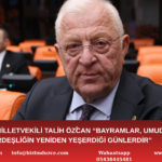CHP DÜZCE MİLLETVEKİLİ TALİH ÖZSOY’DAN KURBAN BAYRAMI MESAJI: