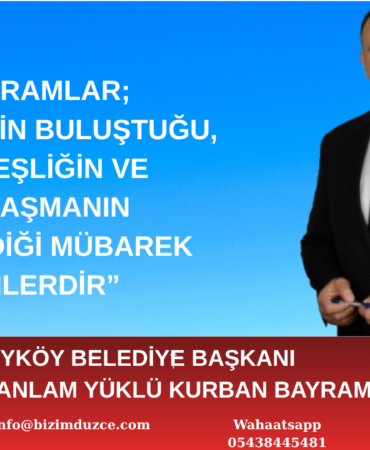 BEYKÖY BELEDİYE BAŞKANI FATİH OCAK’TAN ANLAM YÜKLÜ KURBAN BAYRAMI MESAJI