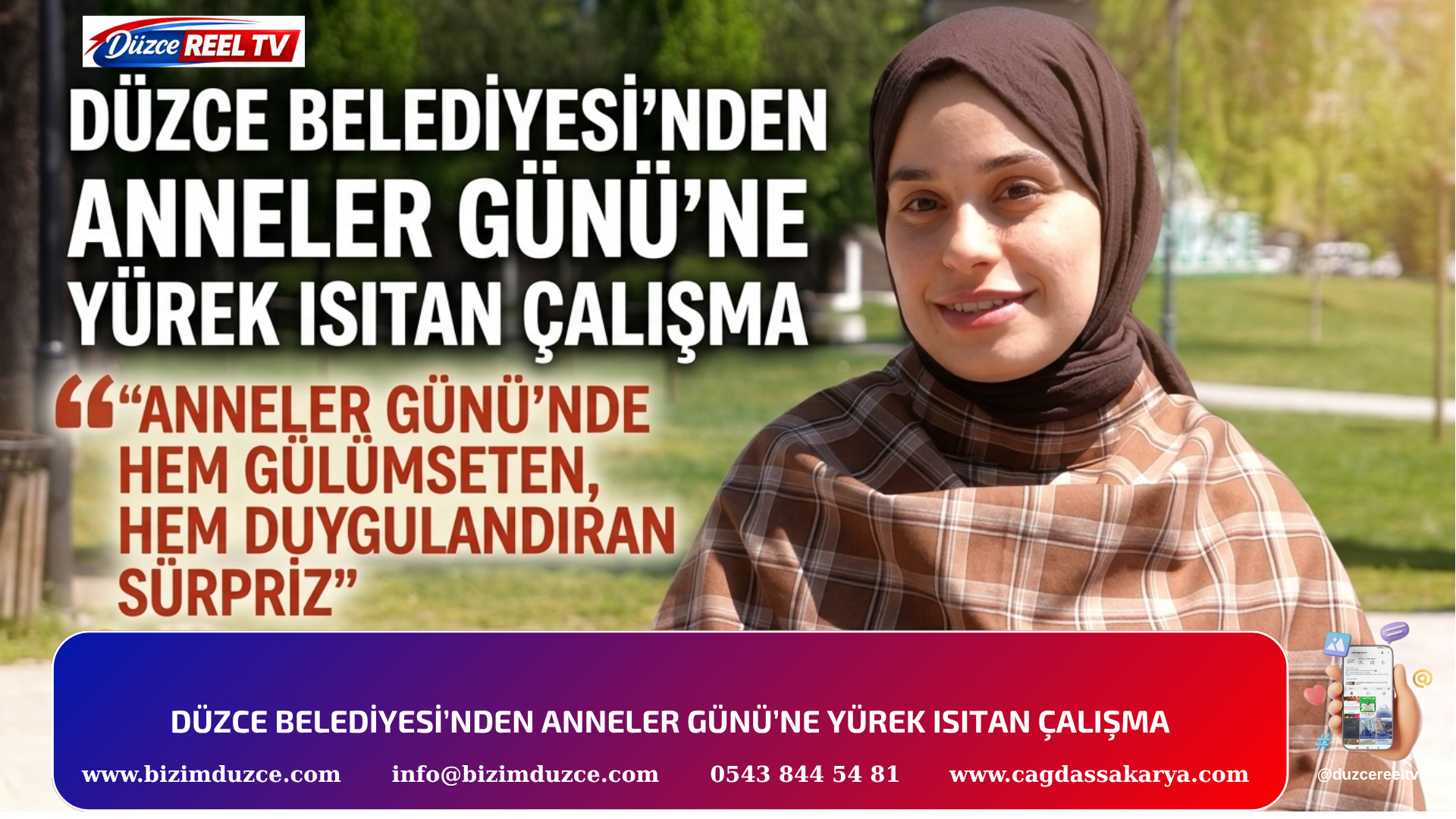 DÜZCE BELEDİYESİ’NDEN ANNELER GÜNÜ’NE YÜREK ISITAN ÇALIŞMA
