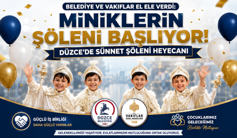 Düzce'de Sünnet Şöleni Heyecanı