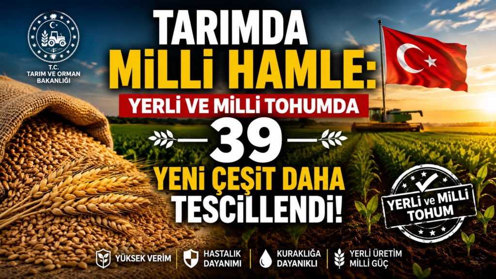 Milli Çeşit Listesi Genişliyor: Yerli Tohum Sayısı 1087’ye Ulaştı