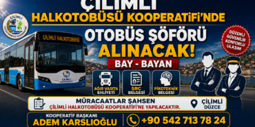 Çilimli'de Halk Otobüslerine Şoför Alınacak;