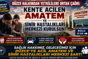 Düzce Halkından Yetkililere Ortak Çağrı: