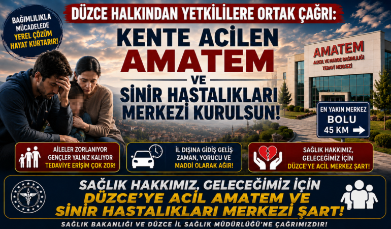 Düzce Halkından Yetkililere Ortak Çağrı: