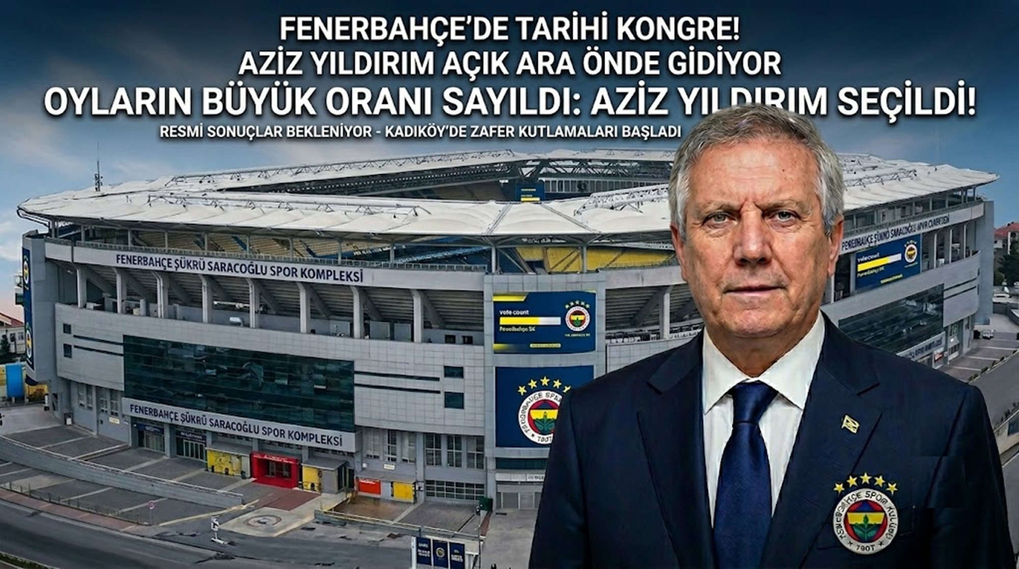 Son Dakika: Güvenlik Kaynakları Duyurdu! Aziz Yıldırım Açık Ara Önde