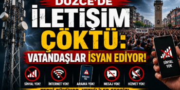 DÜZCE’DE İLETİŞİM ÇÖKTÜ: VATANDAŞ SOKAĞA DÖKTÜ!