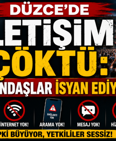 DÜZCE’DE İLETİŞİM ÇÖKTÜ: VATANDAŞ SOKAĞA DÖKTÜ!