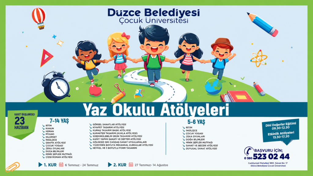 Düzce Belediyesi'nden Çocuklara Muhteşem Yaz Müjdesi