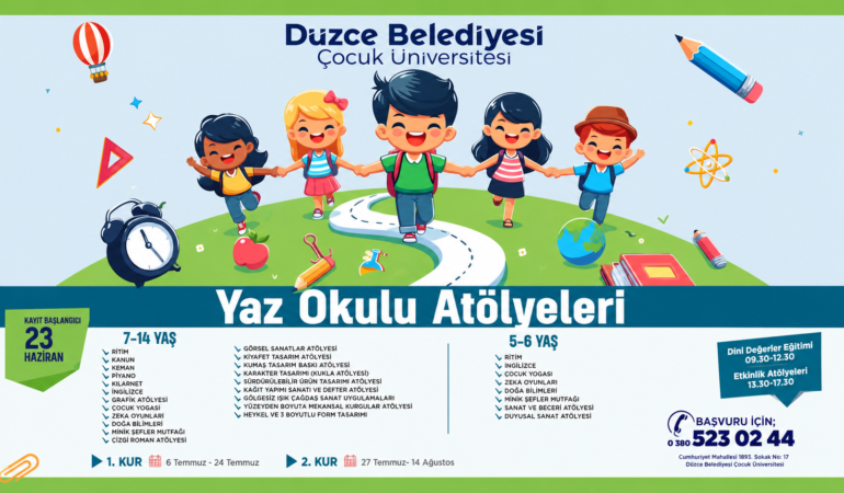 Düzce Belediyesi'nden Çocuklara Muhteşem Yaz Müjdesi