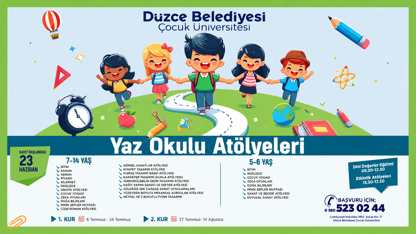 Düzce Belediyesi'nden Çocuklara Muhteşem Yaz Müjdesi