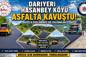 Darıyeri Hasanbey Köyü Asfalta Kavuştu!