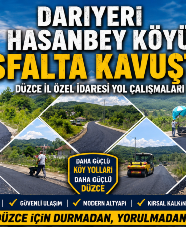 Darıyeri Hasanbey Köyü Asfalta Kavuştu!