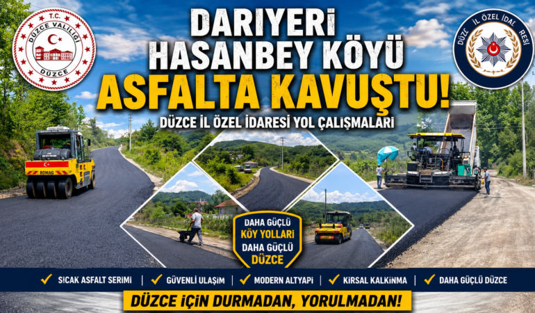 Darıyeri Hasanbey Köyü Asfalta Kavuştu!