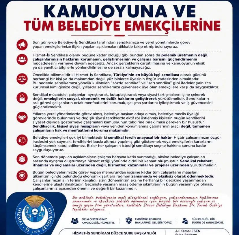 Hizmet-İş'ten Belediye-İş'e Yanıt: "Emekçiye Saygısızlık!"