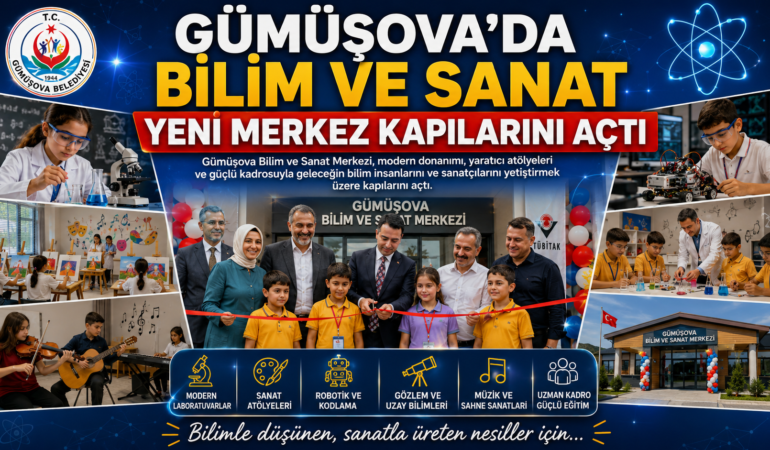 Gümüşova'da Bilim ve Sanat Yeni Merkez Kapılarını Açtı