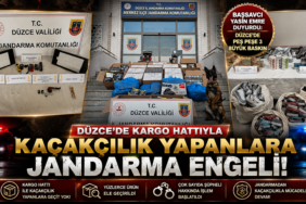 Düzce’de Kargo Hattıyla Kaçakçılık Yapanlara Jandarma'dan Operasyon