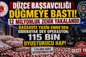 DÜZCE'DE MİLYONLUK ZEHİR SEVKİYATINA DARBE: