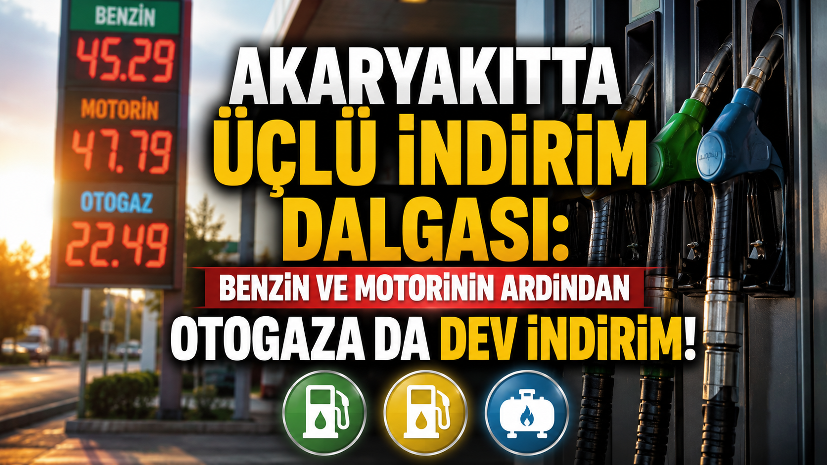 BENZİN VE MOTORİNİN ARDINDAN OTOGAZA DA DEV İNDİRİM!