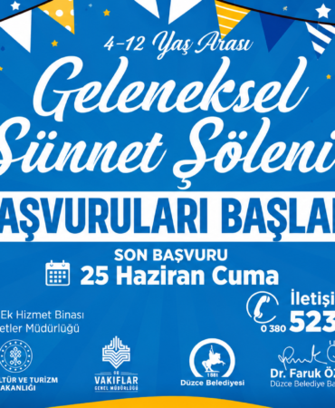 DÜZCE'DE TOPLU SÜNNET  BAŞVURULAR BAŞLADI