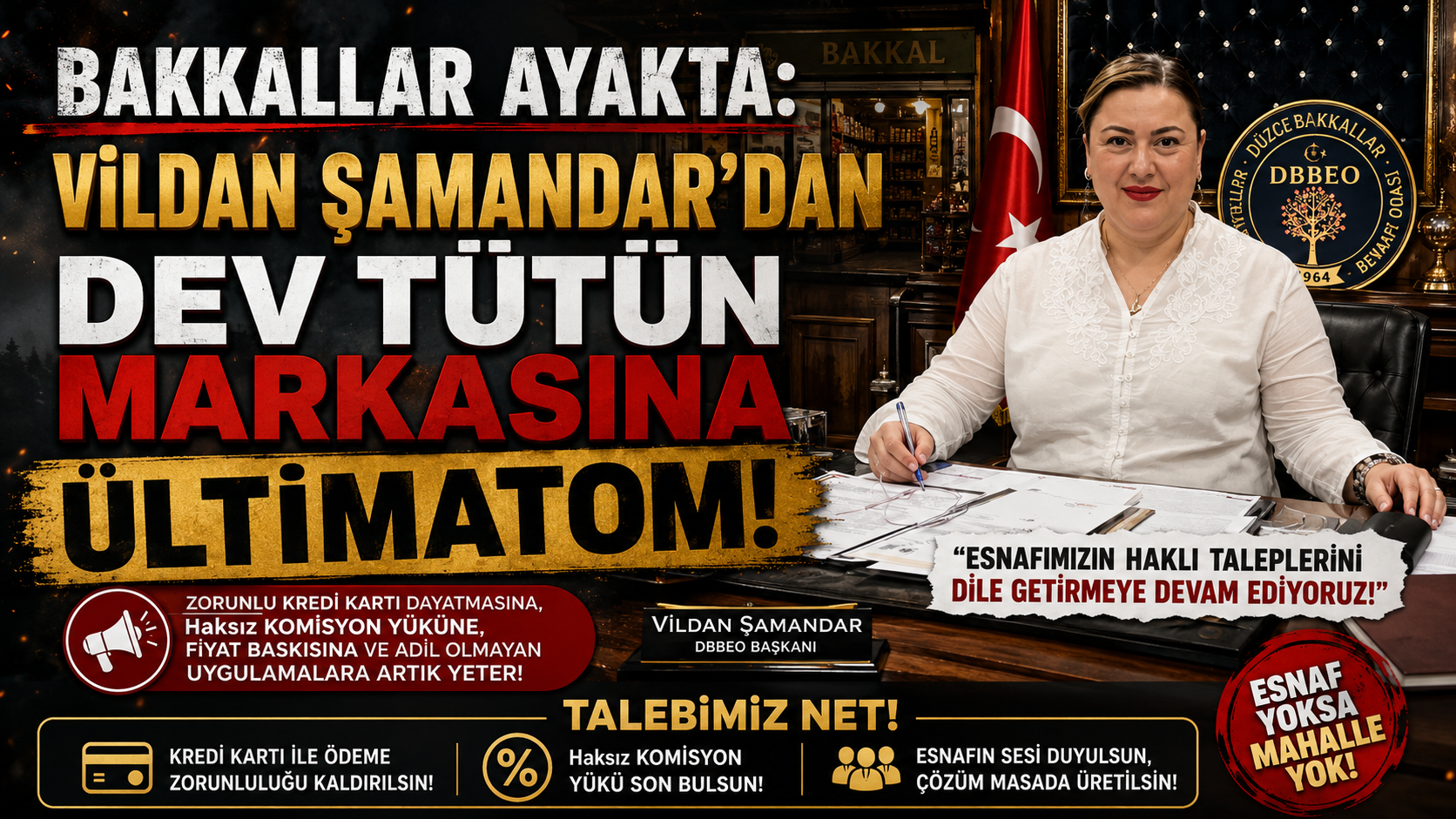 VİLDAN ŞAMANDAR'DAN DEV TÜTÜN MARKASINA ÜLTİMATOM!